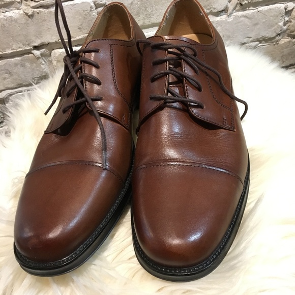 Chaps Other - Mens brown leather Chaps dress oxford  size 11.5